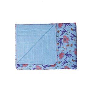Taj Hotel Home Decor Kantha Cotton Throw | 1-Piece | Multicolor | 50"x70"
